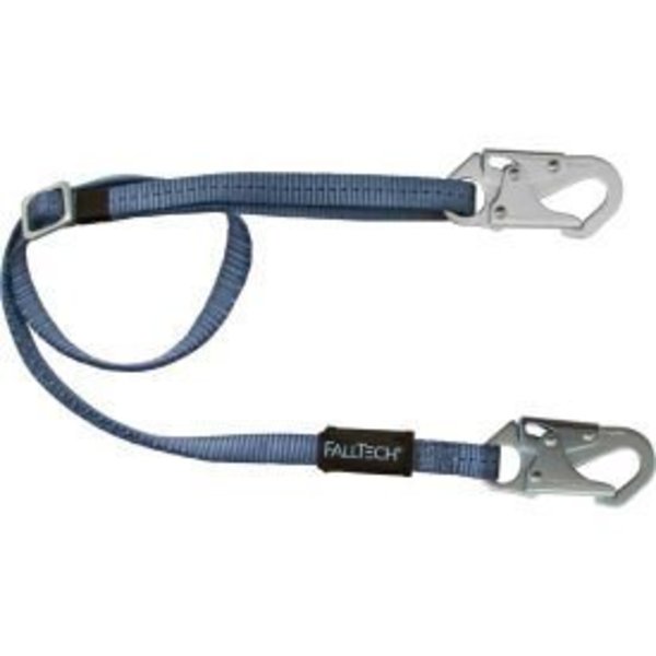 Falltech FallTech® 8209 4' to 6' Restraint Lanyard, Adjustable Single Leg, with 2 Snap Hooks 8209